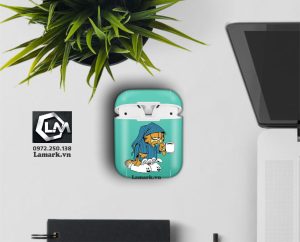 Dán skin airpods Mèo dễ thương i12