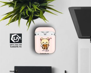 Dán skin Airpods Gấu dễ thương i13