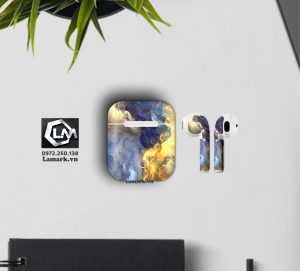 Dán skin airpods họa tiết 3D i38