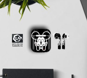 Dán skin airpods họa tiết chuột Mickey i40