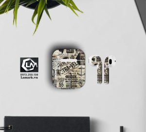 Dán skin airpods họa tiết i74