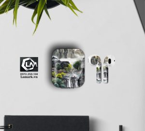 Dán skin airpods họa tiết phong cảnh i85