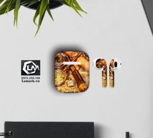 Dán skin airpods họa tiết bản đồ u19