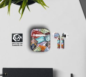 Dán skin airpods họa tiết x24
