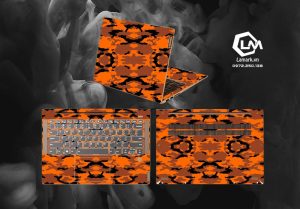 Tấm Dán Skin 3M Vân Nổi Vân Camo Cam Phù Hợp Cho Tất Cả Các Dòng Laptop, Macbook