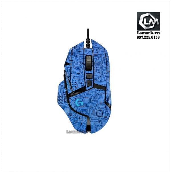 Dán skin chuột 3M vân nổi ( blue-electric )