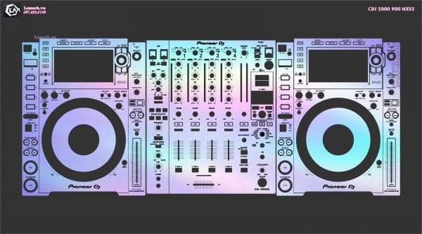 Skin cho Bàn DJ mã CDJ 2000NXS2-900NXS2, NEXUS, CDJ 3000... (NXS2 01)