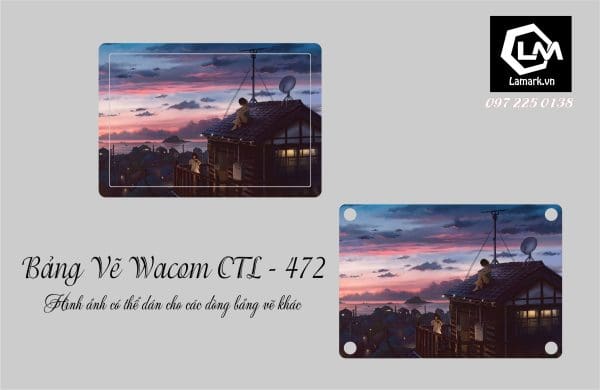 Dán Skin Cho bảng vẽ điện tử Wacom CLT - 472 L02