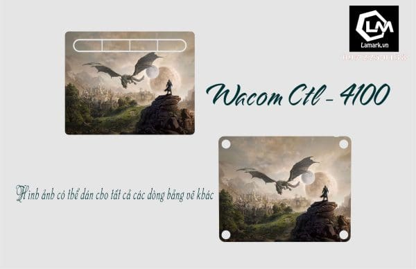 Dán Skin bảng vẽ điện tử Wacom CTL - 4100 A07