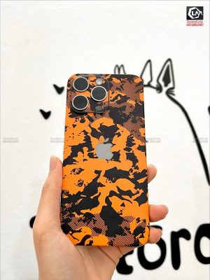 Dán Skin Điện Thoại Iphone Vân Nổi 3M Orange Camo (Camo Cam)