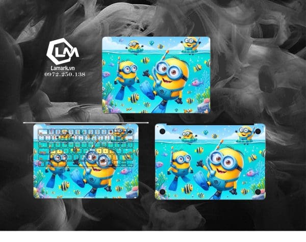 Dán skin macbook mẫu Minions mã 04