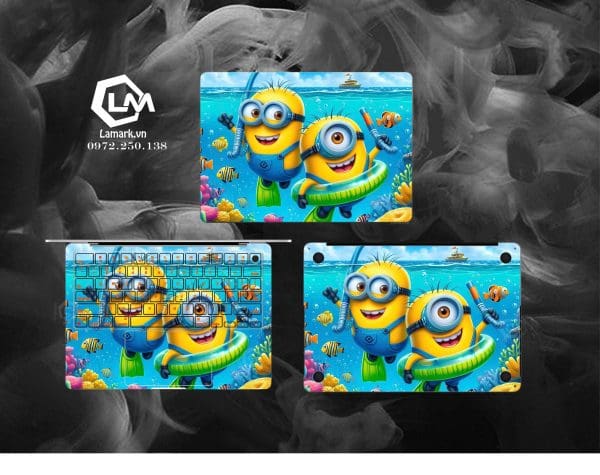 Dán skin macbook mẫu Minions mã 05