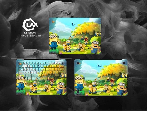 Dán skin macbook mẫu Minions mã 06