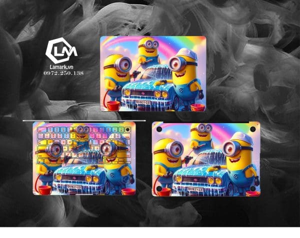 Dán skin macbook mẫu Minions mã 09