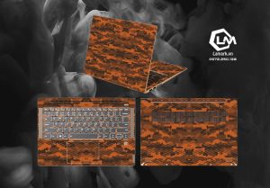 Tấm Dán Skin 3M Vân Nổi Vân Matrix Cam Cho Tất Cả Các Dòng Laptop, Macbook