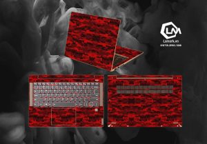 Tấm Dán Skin 3M Vân Nổi Vân Matrix Đỏ Cho Tất Cả Các Dòng Laptop, Macbook