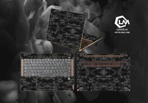 Tấm Dán Skin 3M Vân Nổi Vân Matrix Xám Cho Tất Cả Các Dòng Laptop, Macbook