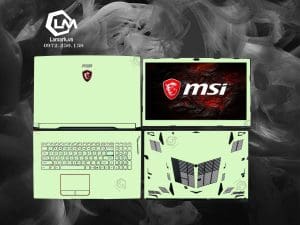 Dán Skin Laptop MSI màu Xanh xx12