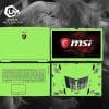 Dán Skin Laptop MSI màu Xanh xx15