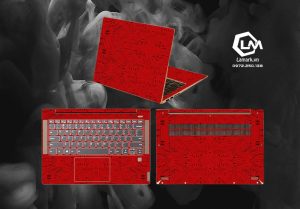 Tấm Dán Skin 3M Vân Nổi Vân Mạch Điện Đỏ