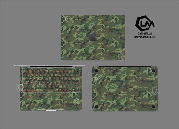 Dán Skin Macbook hình Camo mã 01