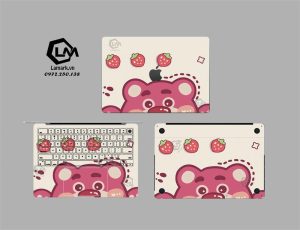 Dán Skin Macbook hình Gấu Dâu mã 10