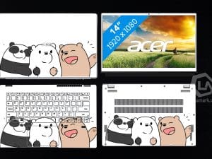 Dán Skin Laptop Acer hình chú Gấu mã ac04