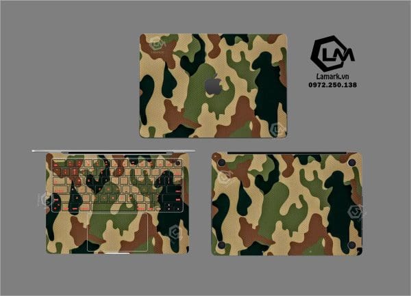 Dán Skin Macbook hình Camo mã 03