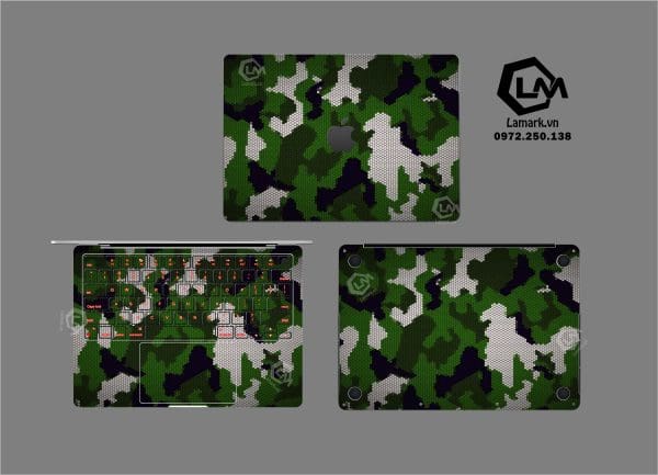 Dán Skin Macbook hình Camo mã 06