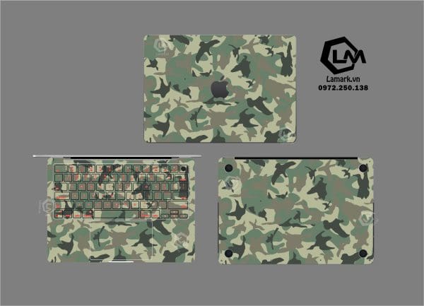 Dán Skin Macbook hình Camo mã 08