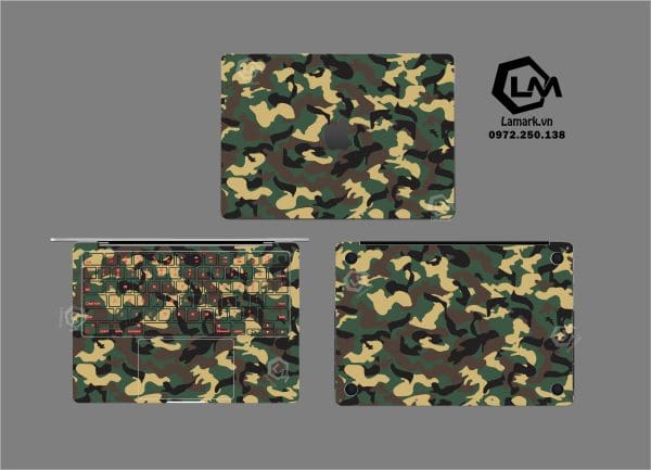 Dán Skin Macbook hình Camo mã 09