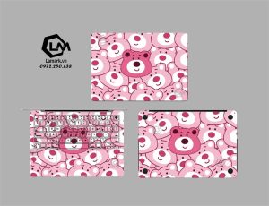 Dán Skin Macbook hình Gấu Dâu mã 08