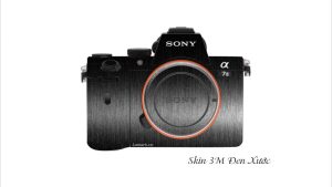 Skin Máy Ảnh 3M Vân Nổi Đen Xước